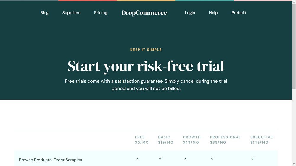 dropcommerce screenshot