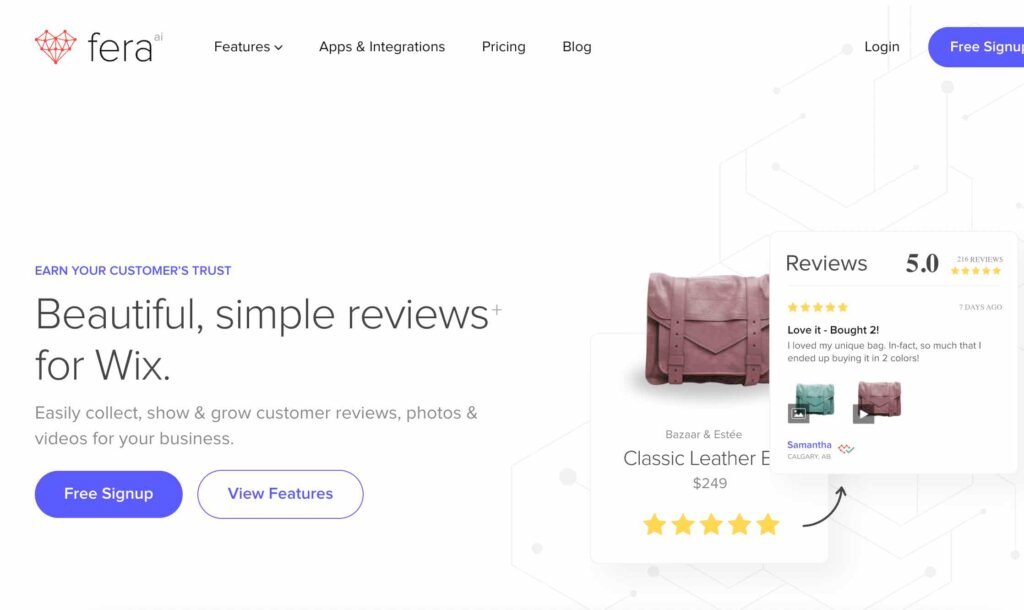 Fera was one of the best review apps for Shopify this year